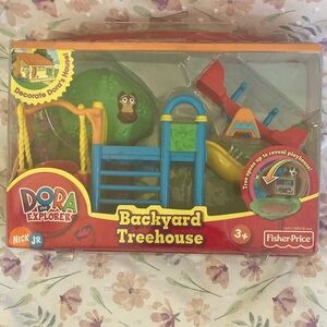 New- Dora the Explorer Talking House Furniture Backyard Treehouse 2004